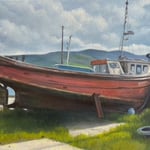 Eliza Auth, “A Few Small Repairs”, 11" x 14", oil on canvas