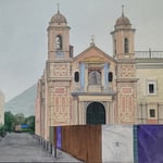 Shushana Rucker, "Sacred Edifice", 14” x 18”, oil on panel