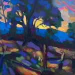  Al Gury, "Blue Ridge View", 8" x 10", oil on panel