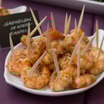 Garnelen mit Chili und Kokosraspel