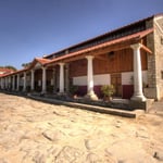 Carnuntum Petronell: Hauptgebäude mit römischer Therme