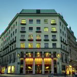 Looshaus Wien: in der »Blauen Stunde«