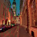 Die Sonnengasse führt zur Jesuitenkirche