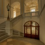 Zu den barocken Räumen führt die Haupt- oder Prälatenstiege