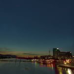 Die "Alte Donau" zur "blauen Stunde"