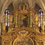 Detail oberhalb des Hauptaltars