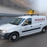 Am Schluss ab in den Lieferwagen..............