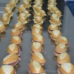 Anschliessend werden die Sandwiches.........