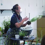 今回使う植物について特性や育てる上でのコツも学びました。