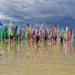 FLAGS ON THE BEACH