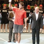 "Runner-up" Juan Martin del Potro (Argentinien) bei der Preisverleihung