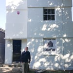 The building looking fresh after it's transformation