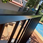 professional electrostatic spray painting of pool fence for residence in Sydney by Alpha Coatings
