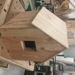 Ploemel Cabane à chat en pin Douglas.