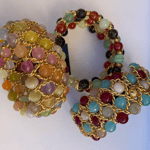 Ararmbänder mit verschiedenen bunten Farbsteinkugeln je € 195,00