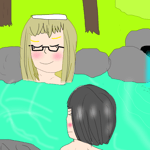 2023「天然温泉に入る」作者：来世