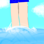 2021「川を渡る」作者：来世