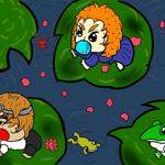 1519「雨の一コマ」作者：たつきさんたく