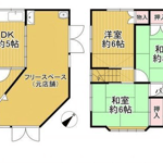 間取り（3DK＋F）