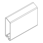 Alu Cladding Rhombus 19x68x6000 mm