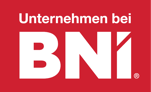 Das BNI‑Logo verweist auf die Mitgliedschaft des Geschäftsführers von Baumpflege ImmerGrün im Business Network International, einem starken Netzwerk für professionelles Empfehlungsmarketing.