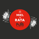 Miel de Rata cercle rouge avec fleurs Puri New Zealand