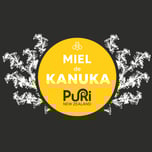 Miel de Kanuka cercle jaune avec fleurs Puri New Zealand