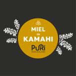 Miel de Kamahi cercle marron avec fleurs Puri New Zealand