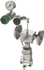Liquid sampling - MBS-A8 Inline Flow Thru Liquid Sampler & Needle Purge - Mechatest Bottle Sampler - closed sampling Hydrocarbon liquids - Dopak DPM