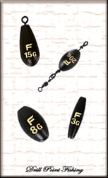 Drill Point Fishing Onlineshop Unterkategorie Angebot Angelblei - Messing Sinkers / Angelgewicht bleifrei