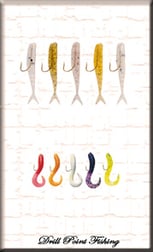 Kunstköder-Gamben, Barsch-Hegene, Kunstköder-Twistergambe, Egligambe, Eglihegene