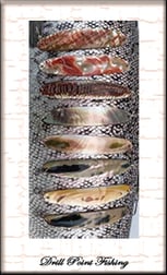 Drill Point Fishing Online Shop Unterkategorie Boot-& Schleppfischen / Schleppangeln - Zubehör - Produktangebote Perlmutter-Spangen, Perlmuttspangen, Perlmutter-Löffel, Trolling-Spoons zum Schleppfischen & Schleppangeln