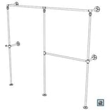 Zum Bauplan: Kleiderständer aus Rohren No.3