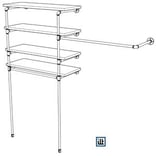 Bauanleitung für offener Kleiderschrank Industrial aus Rohren