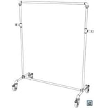 Bauanleitung für Industrial Kleiderständer aus Rohren auf Rollen