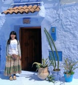 青い街「シャウエン」のアパートに住んでます。