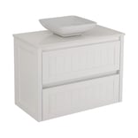 HAMPTON 900 + Crystal Pure stone top + EVIE basin