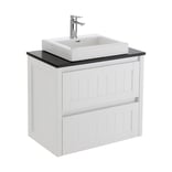 HAMPTON 750 + Black Sparkle stone top + COMO basin