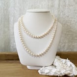 Double rang collier perles de culture