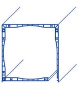 Cajón Monoblock de pvc recto