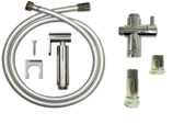 Handspray bidet with High Pressure Installation DIY Kit