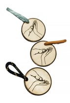 Holzanhänger Hand Pfote