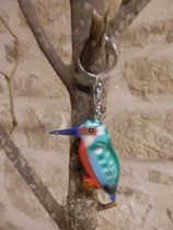 Porte  clé " Martin Pêcheur "