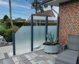 Glas schräge rechts 90x90/180