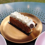 Assiette dessert 19cm peinte au pinceau Or ou Platine