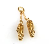 "Ballettschuhe", 750/- Gelbgold