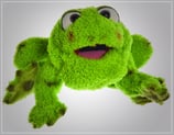 Living Puppets Handpuppe W207 Rolf der Frosch