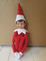 Weihnachtself Junge rot