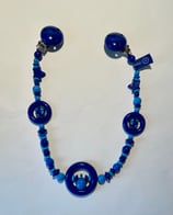 Kinderwagen-Kette Autos Blau (blau-dunkelblau)