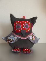 Uhu Kissen Bambi (dunkelgrau-rot)